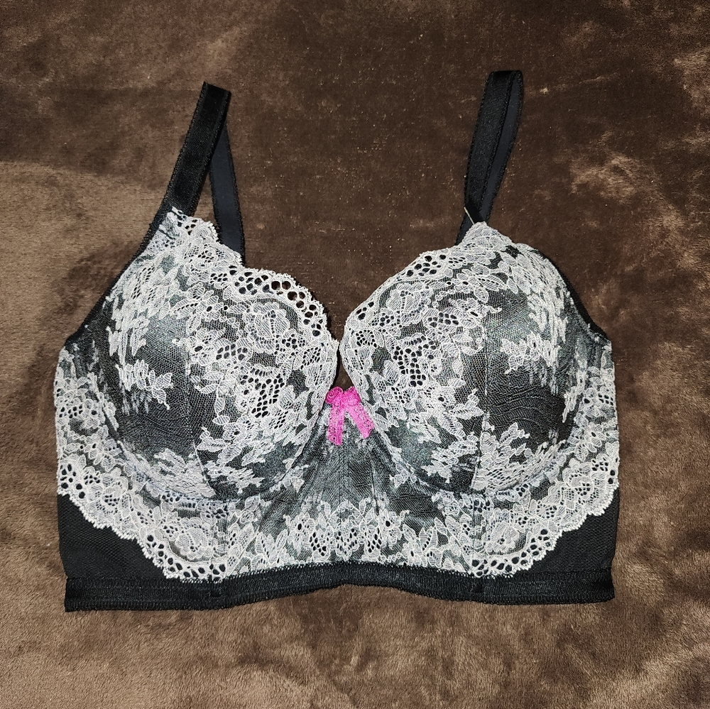 VICTORIAS SECRET LINED DEMI 36D BRA